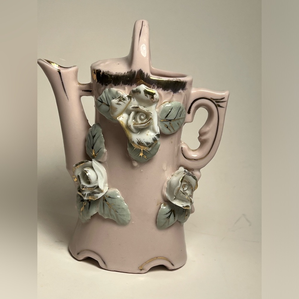 Vintage Pink Thames Small Japanese Porcelain Pitcher Vase